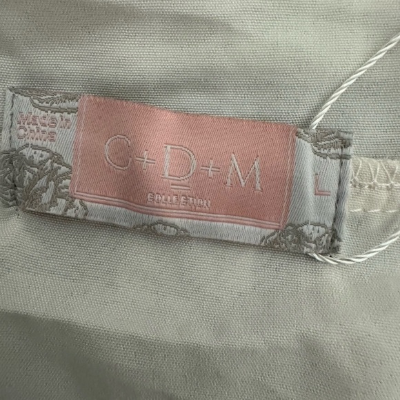 C+D+M Yellow and White Off the Shoulder Tie Back Mini Dress Size L. NWT. - Picture 10 of 10